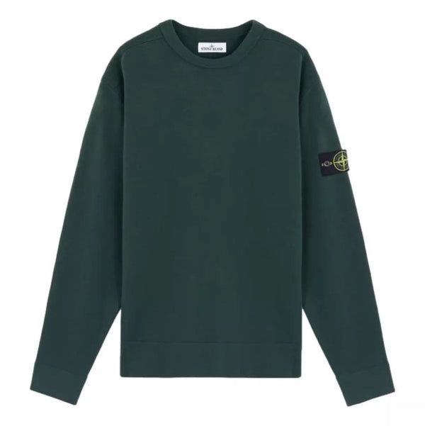 STONE ISLAND M TRUI S / NVT Stone Island Sweater Met Ronde Hals En Geribde Details Musk Green - Match Laren