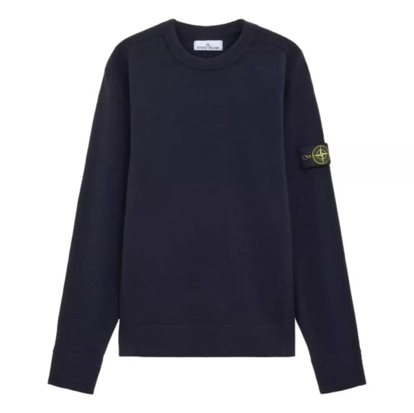 STONE ISLAND M TRUI Stone Island 526A1 Stretch Rws Wol Sweatshirt Marine - Match Laren