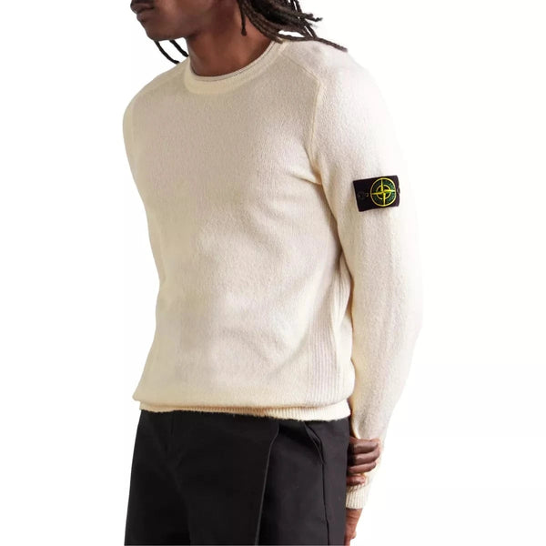 STONE ISLAND M TRUI Stone Island Crew Neck Trui Zandkleur - Match Laren