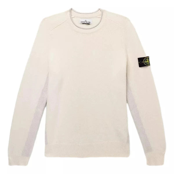 STONE ISLAND M TRUI Stone Island Crew Neck Trui Zandkleur - Match Laren
