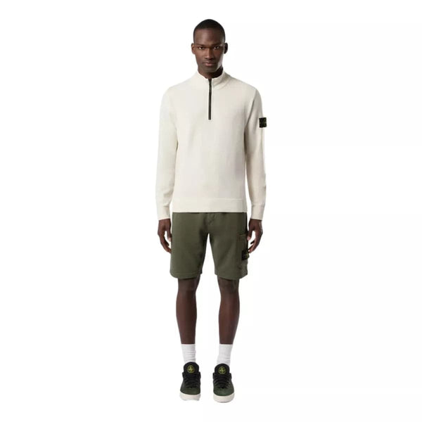 STONE ISLAND M TRUI Stone island half zip trui off-white - Match Laren