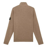 STONE ISLAND Stone island halfzip trui met knoopjes bruin - Match Laren