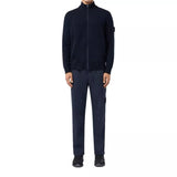 STONE ISLAND M TRUI Stone Island Loose Fit Cardigan With Pockets And Zip Marine - Match Laren