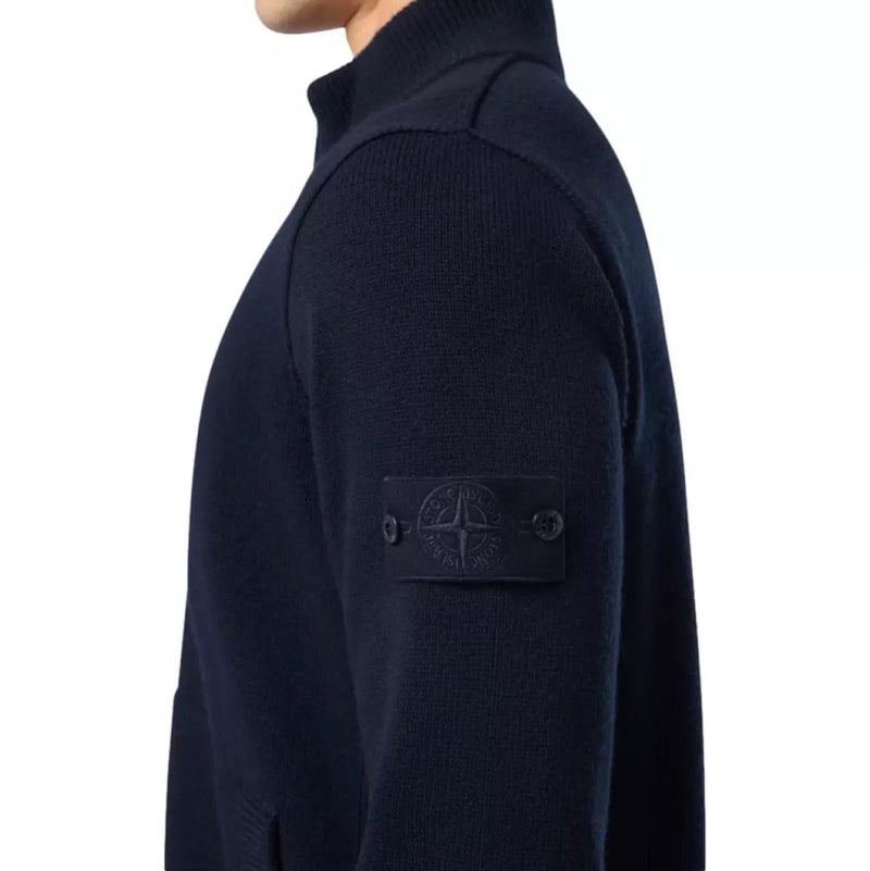 STONE ISLAND M TRUI Stone Island Loose Fit Cardigan With Pockets And Zip Marine - Match Laren