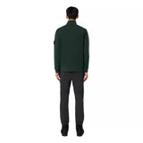 STONE ISLAND M TRUI Stone Island Mock Neck Sweater Met Geribde Details Musk Green - Match Laren