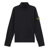 STONE ISLAND M TRUI Stone Island Mock Neck Sweater Met Geribde Details Navy Blue - Match Laren