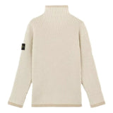 STONE ISLAND M TRUI Stone Island Sweater Met Halflange Rits Off White - Match Laren