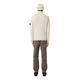 STONE ISLAND M TRUI Stone Island Sweater Met Halflange Rits Off White - Match Laren