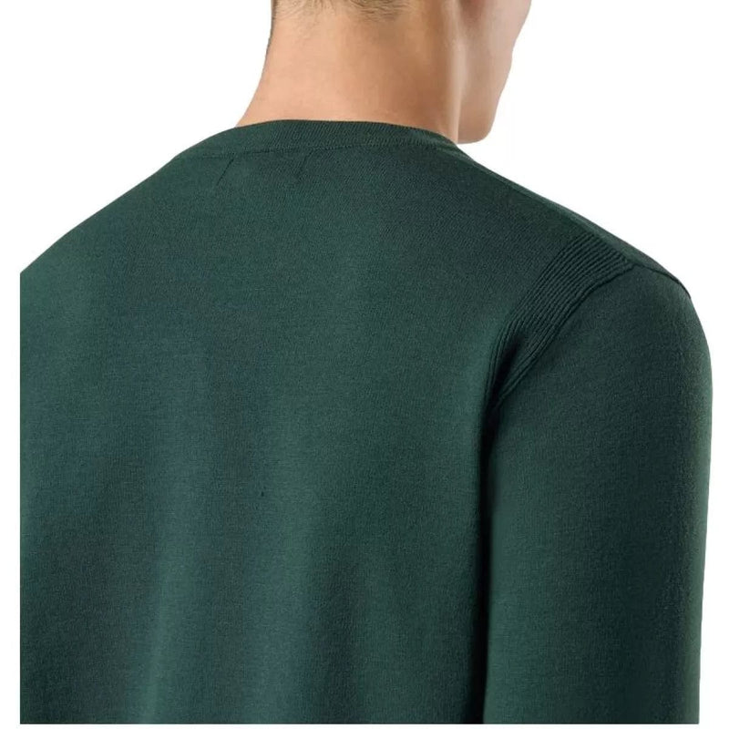 STONE ISLAND M TRUI Stone Island Sweater Met Ronde Hals En Geribde Details Musk Green - Match Laren