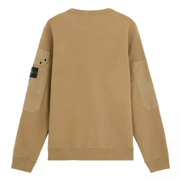 STONE ISLAND M TRUI Stone Island Sweatshirt Met Ronde Hals En Zakken Biscuit - Match Laren