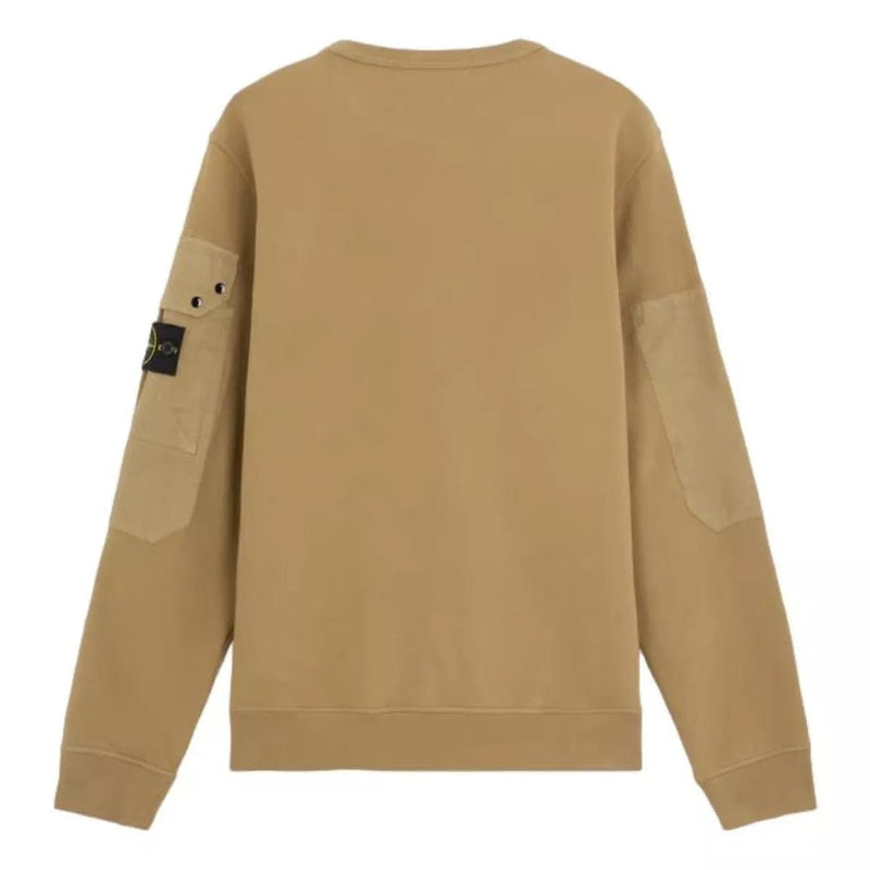 STONE ISLAND Stone Island Sweatshirt Met Ronde Hals En Zakken Biscuit - Match Laren