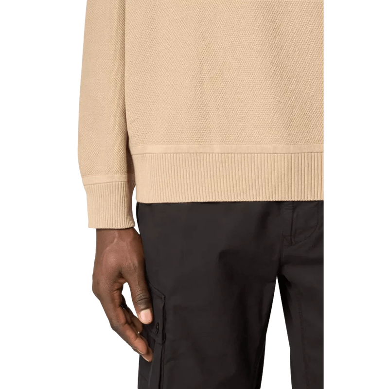 STONE ISLAND M TRUI Stone Island Trui Biologisch Katoen Camel - Match Laren