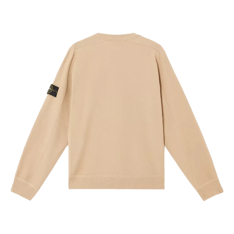 STONE ISLAND M TRUI Stone Island Trui Biologisch Katoen Camel - Match Laren