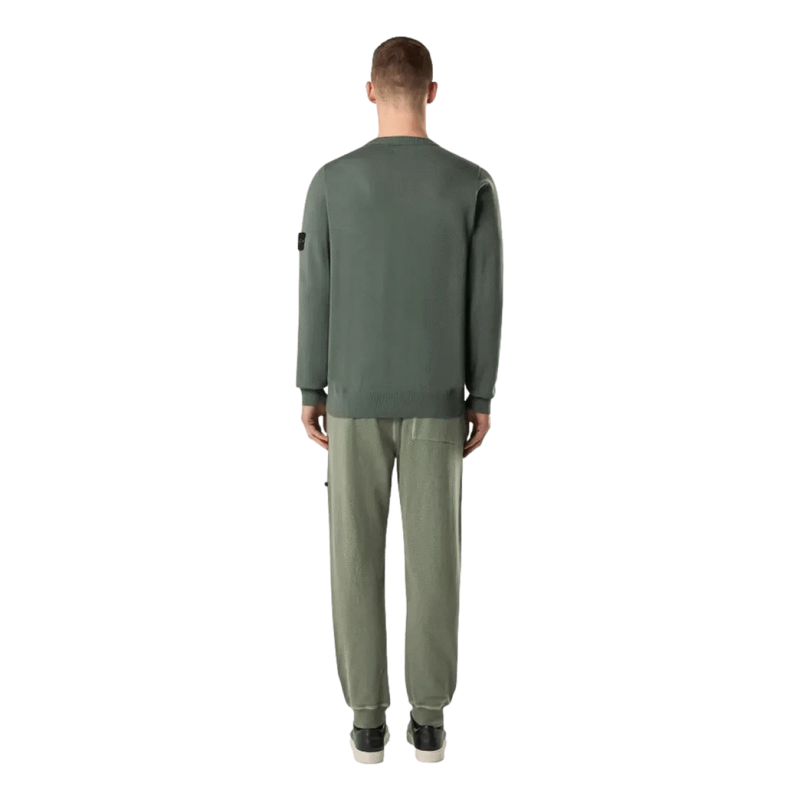 STONE ISLAND M TRUI Stone Island Trui Biologisch Katoen Licht Groen - Match Laren