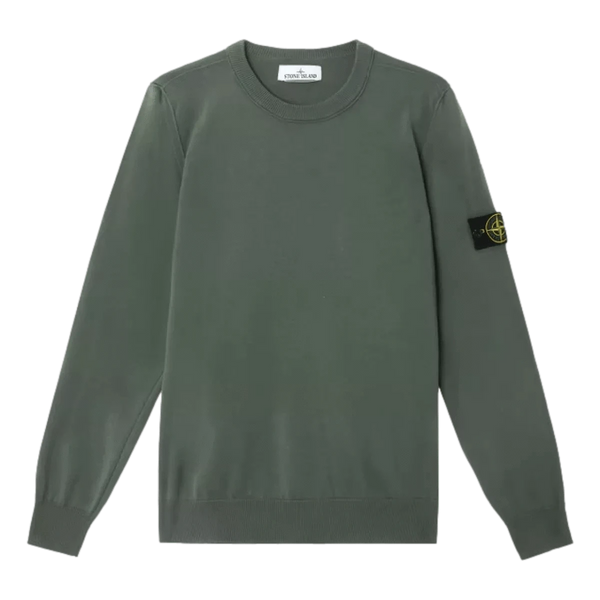 STONE ISLAND M TRUI Stone Island Trui Biologisch Katoen Lichtgroen - Match Laren