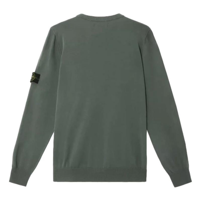 STONE ISLAND M TRUI Stone Island Trui Biologisch Katoen Lichtgroen - Match Laren