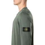 STONE ISLAND M TRUI Stone Island Trui Biologisch Katoen Lichtgroen - Match Laren
