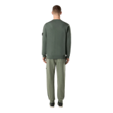 STONE ISLAND M TRUI Stone Island Trui Biologisch Katoen Lichtgroen - Match Laren