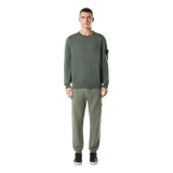 STONE ISLAND M TRUI Stone Island Trui Biologisch Katoen Lichtgroen - Match Laren