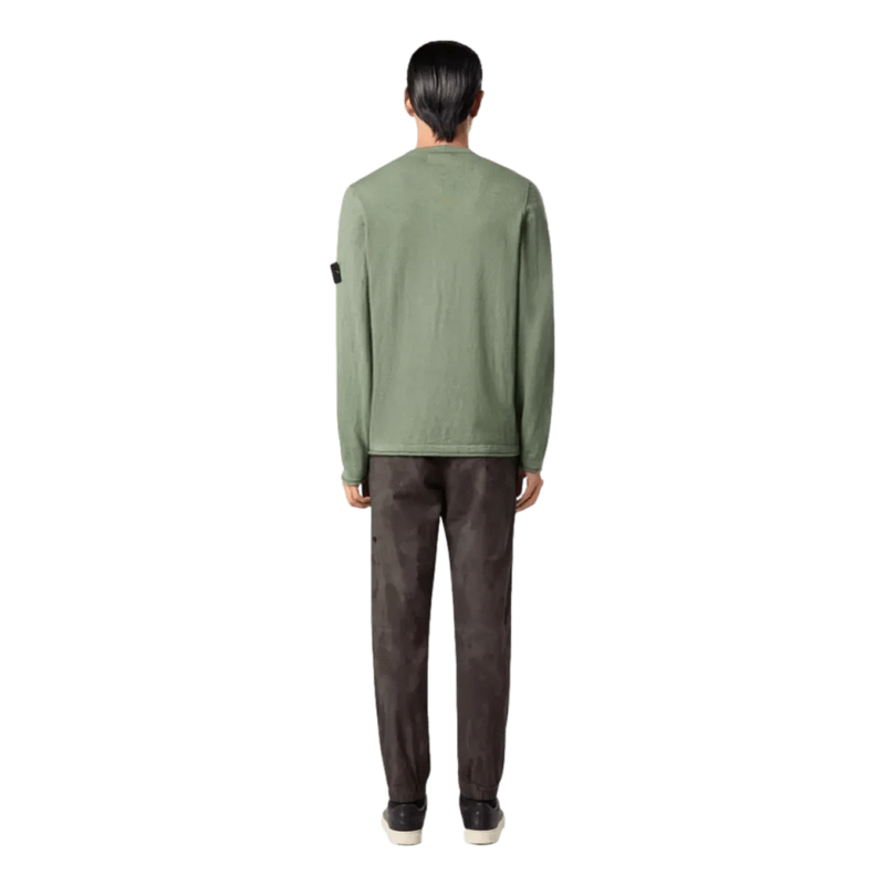 STONE ISLAND M TRUI Stone Island Trui Katoen Lichtgroen - Match Laren