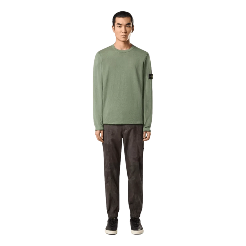 STONE ISLAND M TRUI Stone Island Trui Katoen Lichtgroen - Match Laren