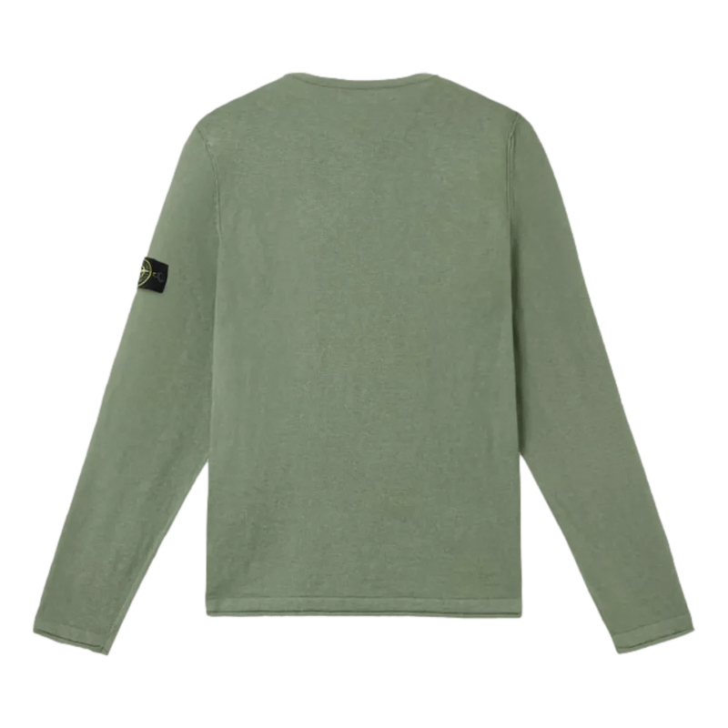 STONE ISLAND M TRUI Stone Island Trui Katoen Lichtgroen - Match Laren