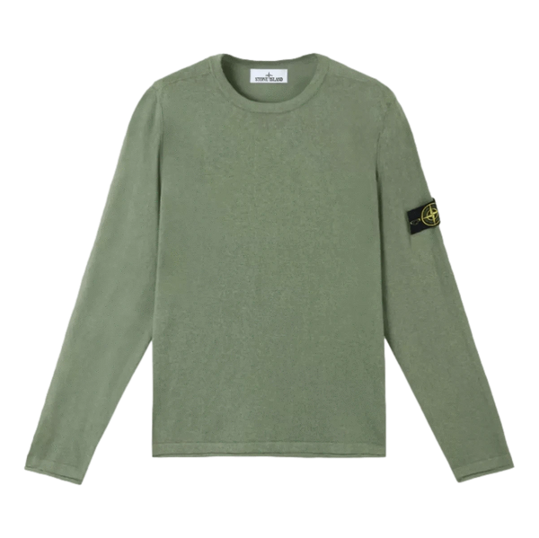 STONE ISLAND M TRUI Stone Island Trui Katoen Lichtgroen - Match Laren