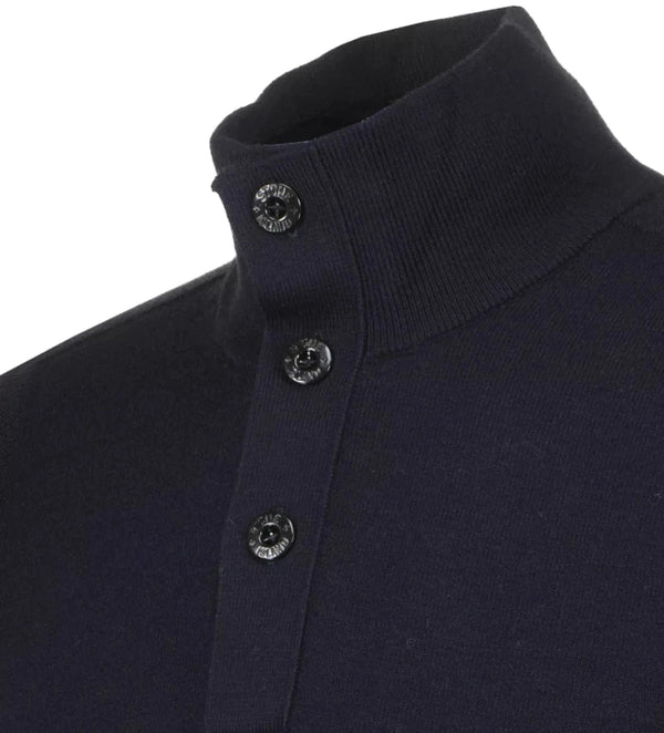 STONE ISLAND M TRUI Stone Island Trui Met Knopen Donkerblauw - Match Laren