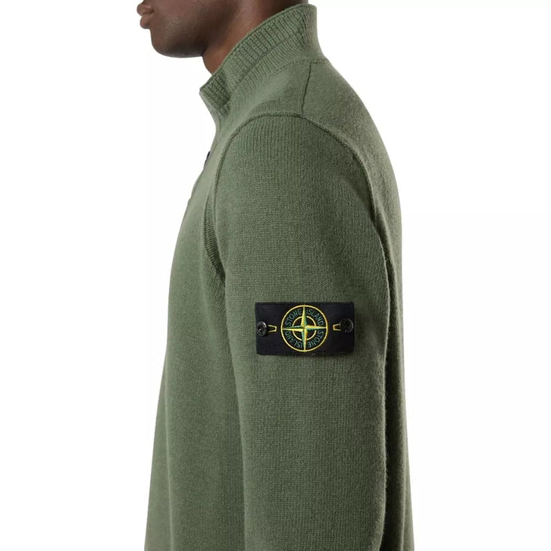 STONE ISLAND M TRUI Stone island trui olijf - Match Laren