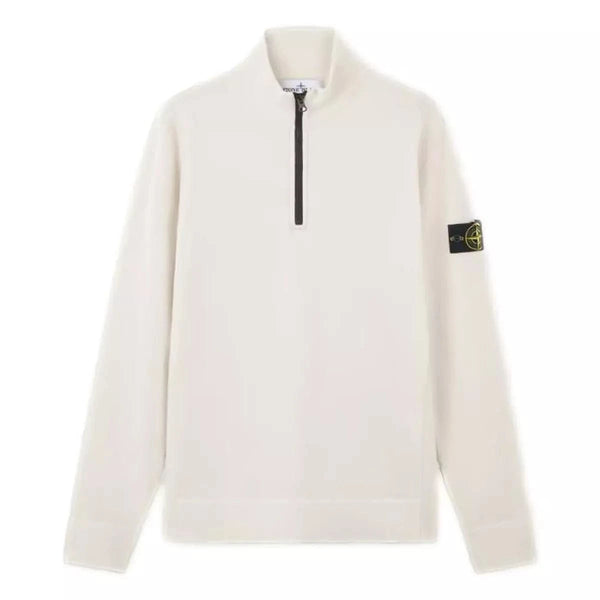 STONE ISLAND M TRUI XL / OFF WHITE Stone island half zip trui off-white - Match Laren