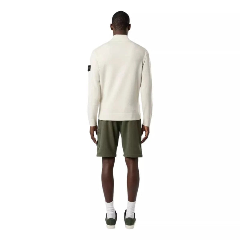 STONE ISLAND M TRUI XL / OFF WHITE Stone island half zip trui off-white - Match Laren