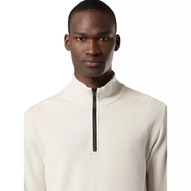 STONE ISLAND M TRUI XL / OFF WHITE Stone island half zip trui off-white - Match Laren