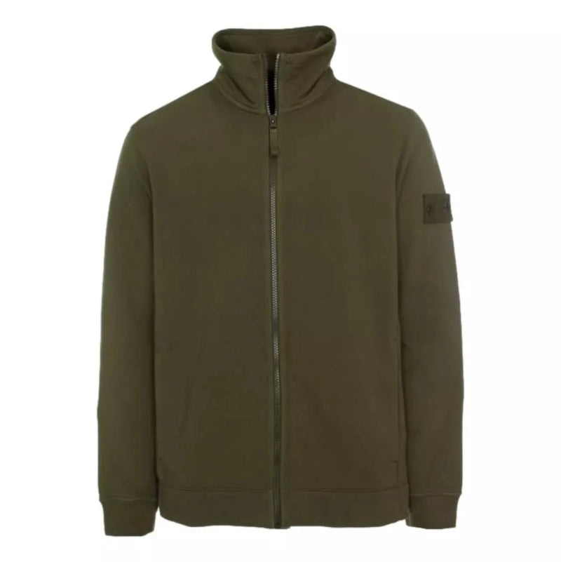 STONE ISLAND M VEST M / DONKERGROEN Stone Island Vest met Lange Ritssluiting Donkergroen - Match Laren