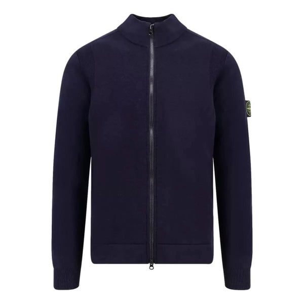 STONE ISLAND M VEST S / DONKER BLAUW Stone Island Vest Met Lange Ritssluiting Donkerblauw - Match Laren