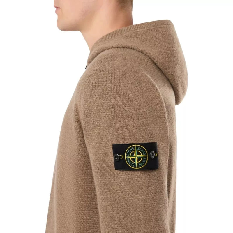 STONE ISLAND M VEST Stone island cardigan bruin - Match Laren