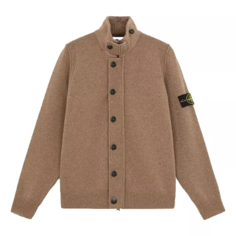 STONE ISLAND M VEST Stone island cardigan met knopen bruin - Match Laren