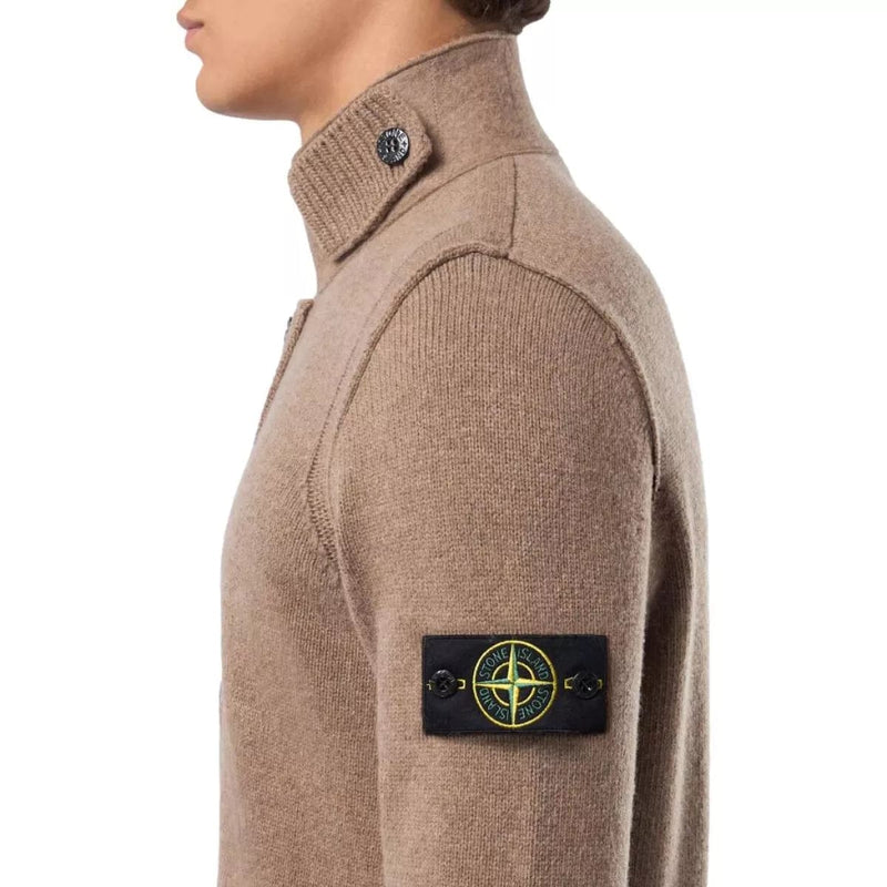 STONE ISLAND M VEST Stone island cardigan met knopen bruin - Match Laren