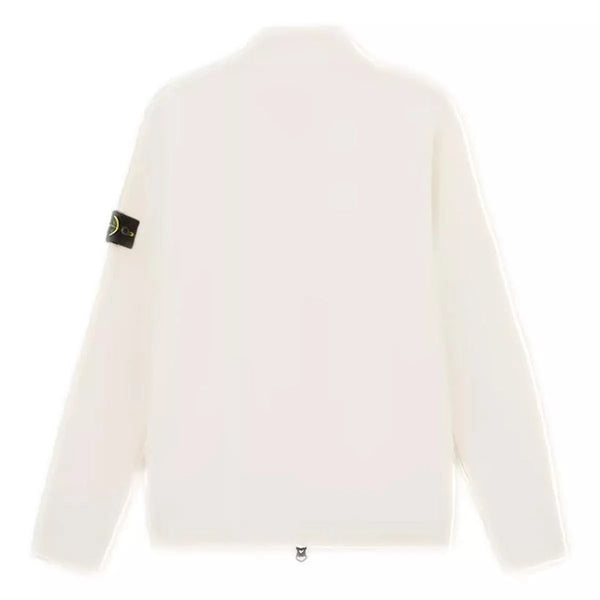 STONE ISLAND M VEST Stone Island Cardigan Sweater Met Tweerichtingsrits 503A1 Off White - Match Laren