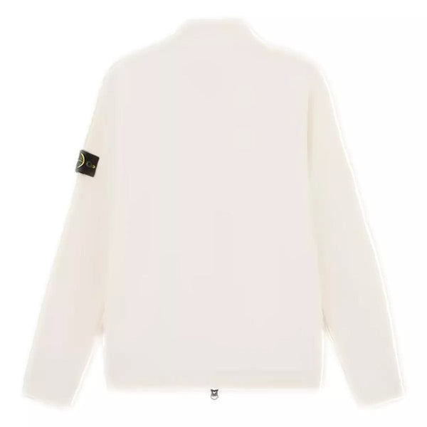 STONE ISLAND M VEST Stone Island Cardigan Sweater Met Tweerichtingsrits 503A1 Off White - Match Laren