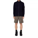 STONE ISLAND M VEST Stone Island Cardigan Sweater Met Tweewegritssluiting Marine - Match Laren