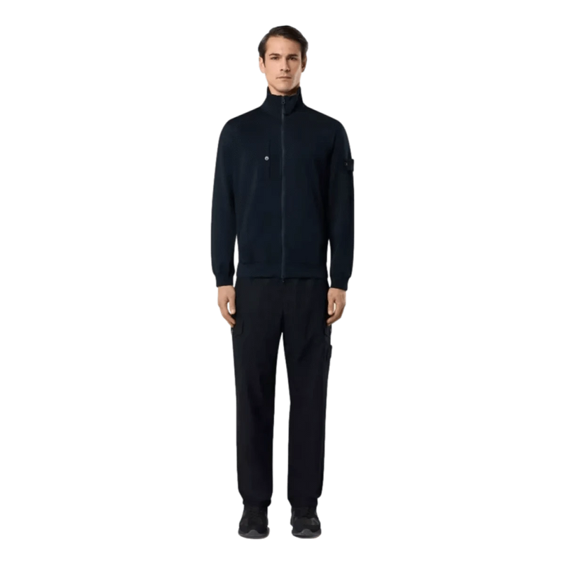 STONE ISLAND M VEST Stone Island Vest Katoenen Stretch Fleece Marine - Match Laren