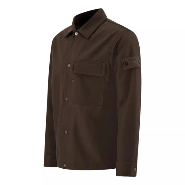 STONE ISLAND OUTDOOR SHIRT Stone Island Outdoor Overhemd Donkerbruin - Match Laren