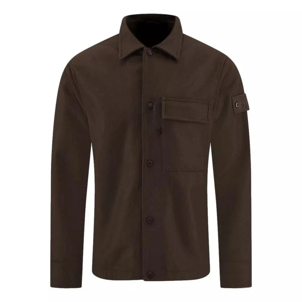 STONE ISLAND OUTDOOR SHIRT Stone Island Outdoor Overhemd Donkerbruin - Match Laren