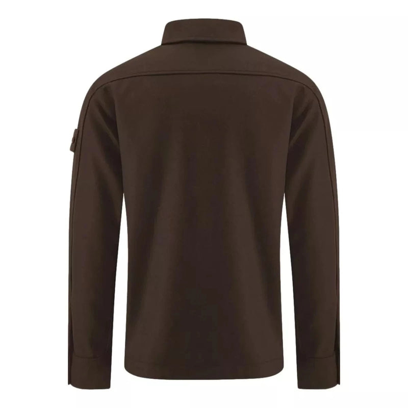 STONE ISLAND OUTDOOR SHIRT Stone Island Outdoor Overhemd Donkerbruin - Match Laren