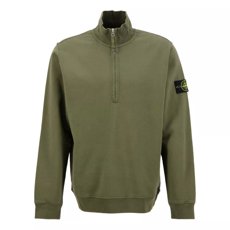 STONE ISLAND Stone Island Trui Met Rits Donkergroen - Match Laren