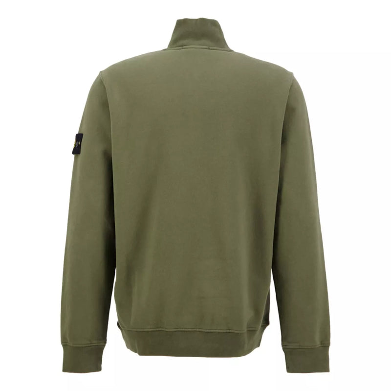 STONE ISLAND Stone Island Trui Met Rits Donkergroen - Match Laren