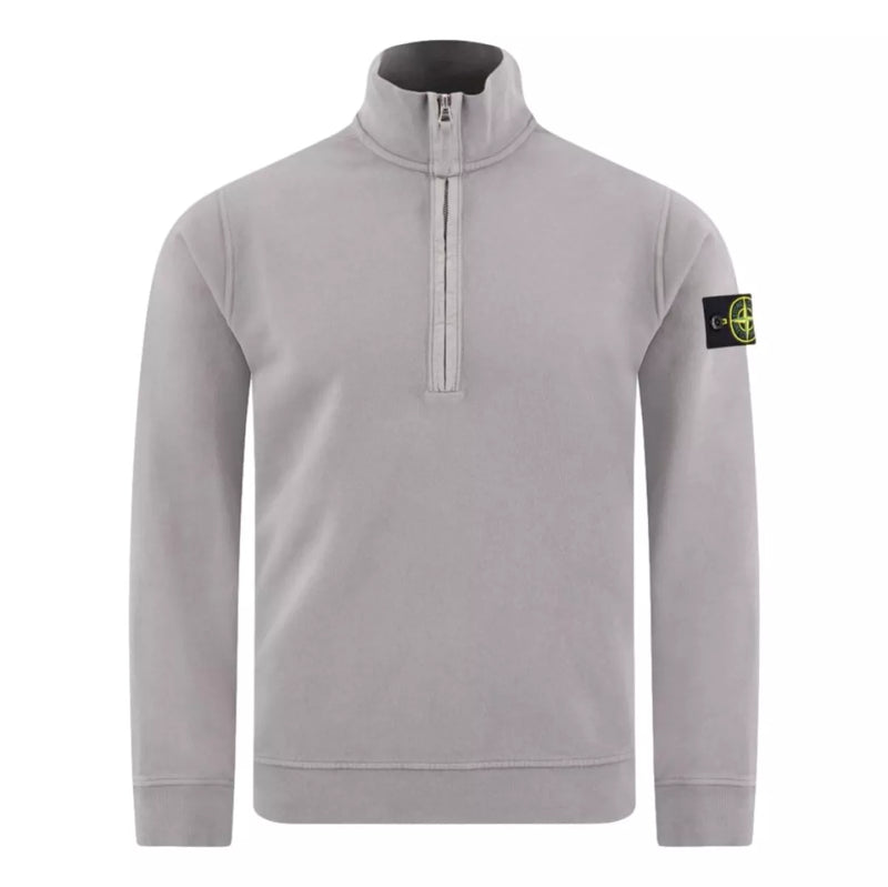 STONE ISLAND Stone Island Zip-Up Sweater Grijs - Match Laren