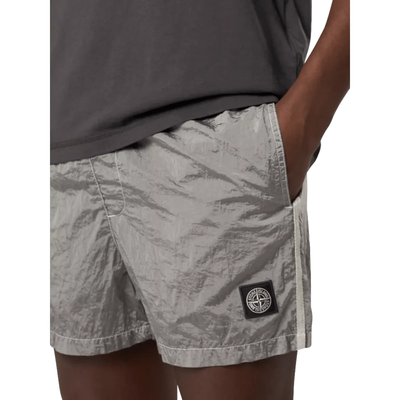 STONE ISLAND ZWEMSHORT Stone Island Zwembroek Nylon Lichtgrijs - Match Laren