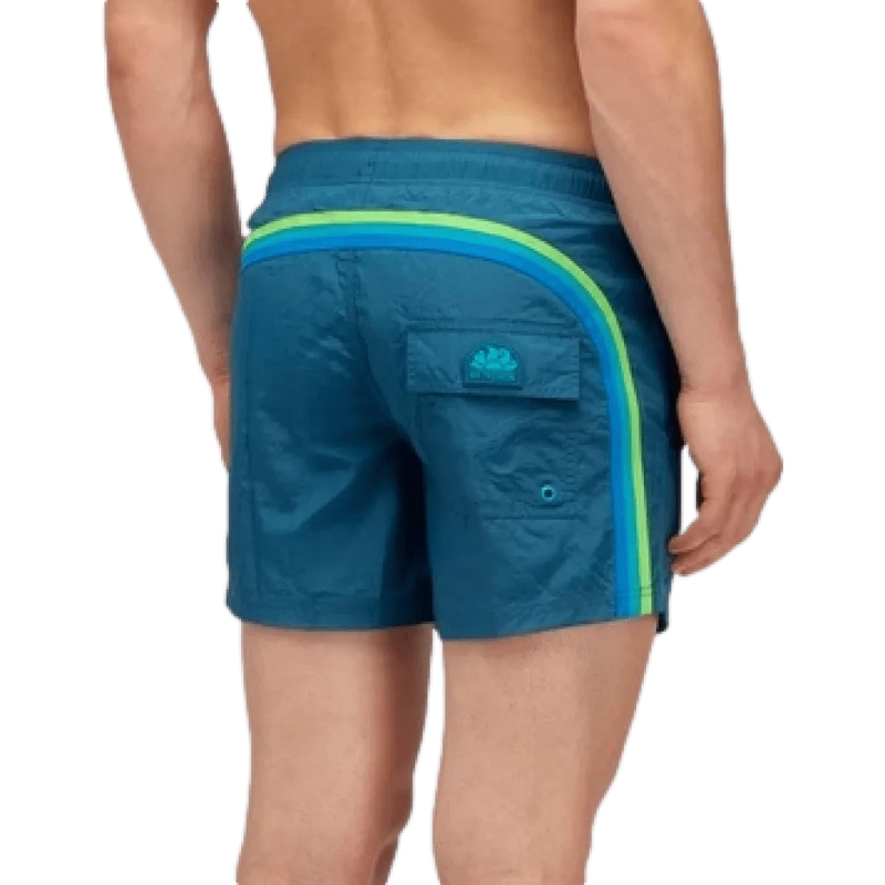 SUNDEK ZWEMSHORT S / PETROL Sundek Zwembroek Crinkled Petrol Green - Match Laren