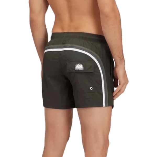 SUNDEK ZWEMSHORT Sundek Zwembroek Crinkled Army - Match Laren